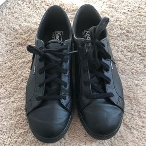 Black Leather KEDS